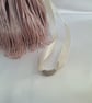 Pink Velvet drawstring pouch, Potli bag with tassel trim.  - Image 4