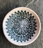 Porcelain bowl, dipping bowl blue green white The Porcelain Menagerie - Image 1