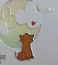 Christmas Wishes Card - Fox Snowy Northern Lights Sky - Image 3
