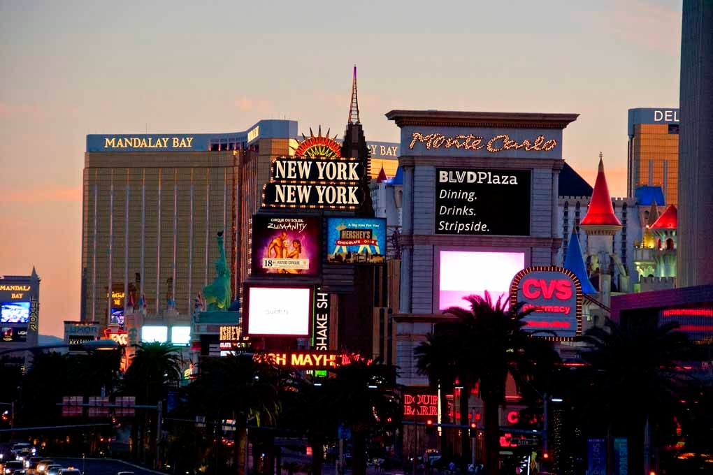 Las Vegas Strip Cityscape Skyline America Photograph Print