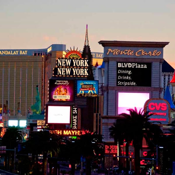 Las Vegas Strip Cityscape Skyline America Photograph Print