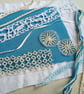 Seaside Blue - Slow Stitching kit with vintage and reclaimed textiles - Image 6
