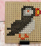 Puffin Cross Stitch - DIY Kit, Wooden display - Image 5