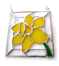 Daffodil Stained Glass Framed Suncatcher Spring Flower