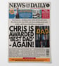 Personalised Father's Day Newspaper Gift - Image 2