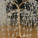 Gold Wire Willow Tree with Crystals