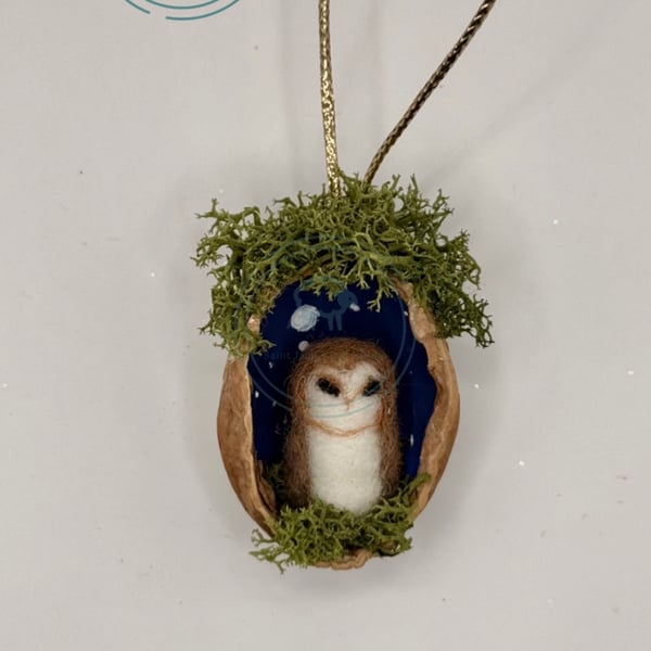 Moonlit Owl - Hanging Decoration