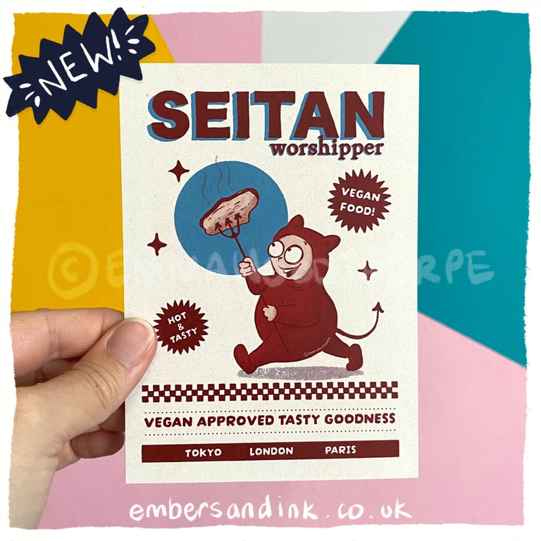Seitan Worshipper Postcard