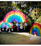 Tin Rainbow Mobile Decoration. Handmade from a coffee tin. - Image 4