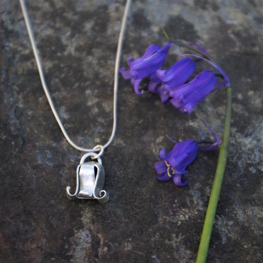 Silver Bluebell Necklace