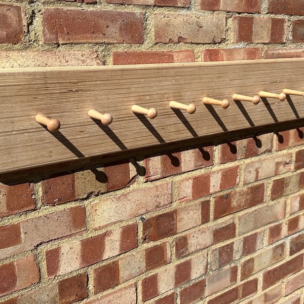 Shaker Peg Coat Rack Laminated Birch Wood Ply