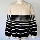Hand Knitted Sweater Cream Delight by Bexknitwear