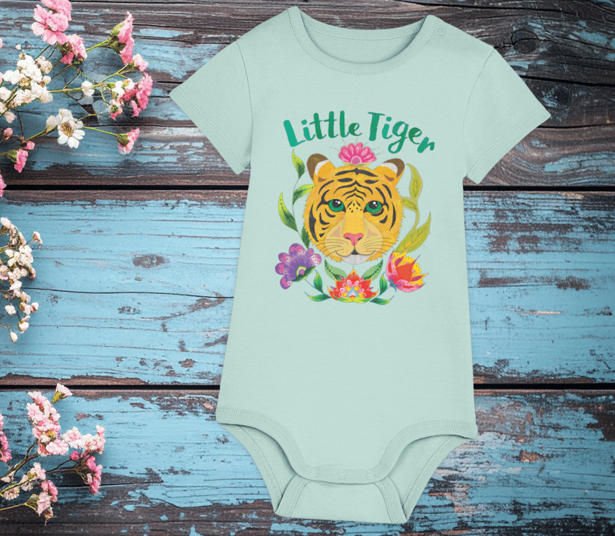 Tiger Babygrow – Green