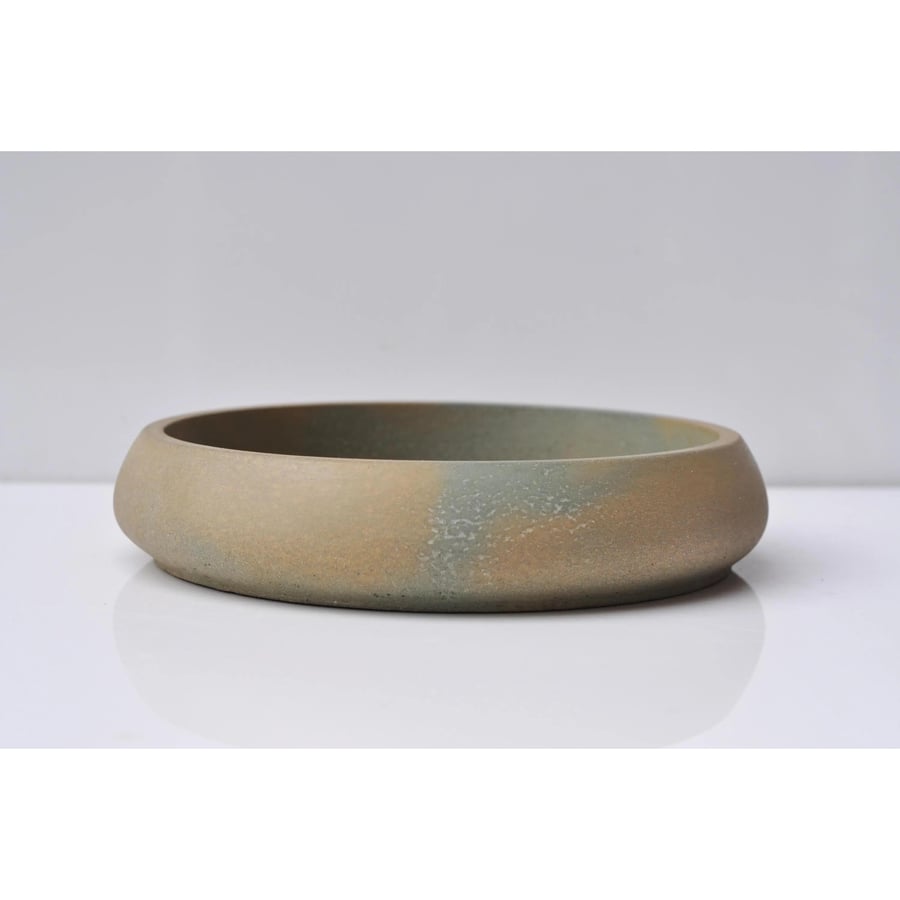 Medium Concrete Bowl: Handmade Minimalist Home Decor Storage Dish