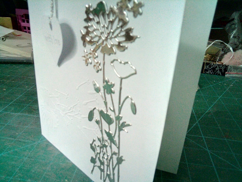 Wild flowers sympathy card 