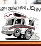 Personalised Motorhome Retirement Card, dad, mum, sister, brother, son, gran, gr