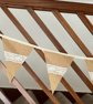 Hessian and Lace Wedding Bunting - Image 3