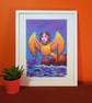 Harpy, 5-colour screen print - Image 2