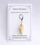 Tiny Glass Ice Cream Stitch Marker - Honeycomb, Toffee, Caramel - Image 4
