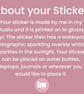 Spring Iced Coffee Die Cut Sticker, Large Latte Sticker, Spring Decal. - Image 3