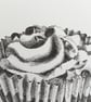 Cupcake original black ink drawing  - Image 5