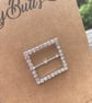Diamante Square Buckle 35mm - Image 2
