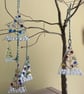 Fused Glass Christmas Tree Decoration, Handmade Christmas Ornament, Glass Tree B