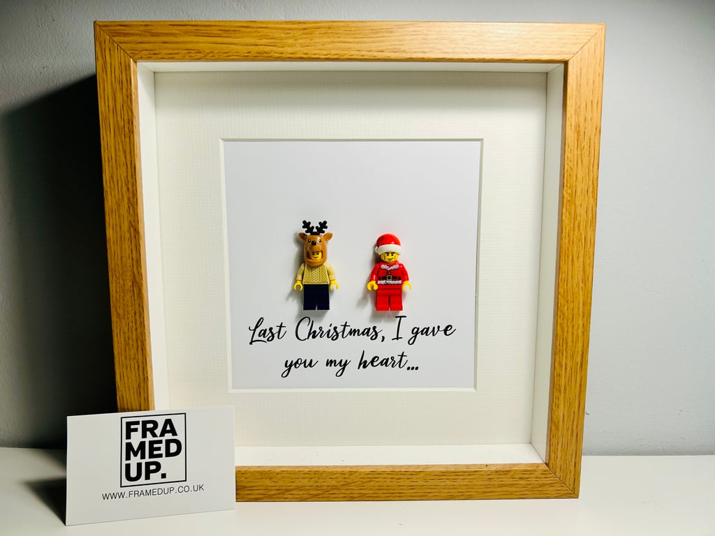 LAST CHRISTMAS - WHAM - Framed custom Lego minifigures