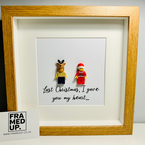 LAST CHRISTMAS - WHAM - Framed custom Lego minifigures