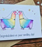 Lesbian Wedding Card, Bride and Bride Card, Mrs and Mrs Card, Wedding Card - Image 5