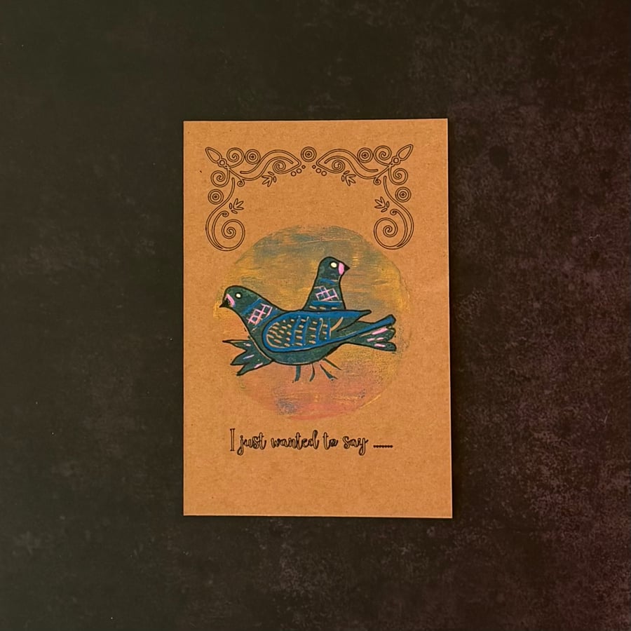 Postcard - I Just Wanted To Say