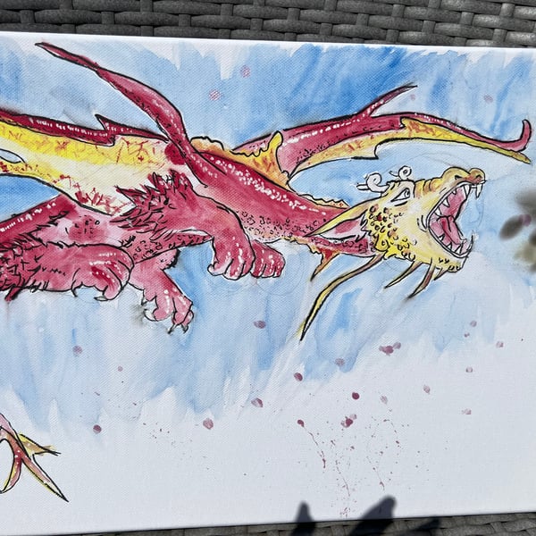 Grumpy Dragon (left)