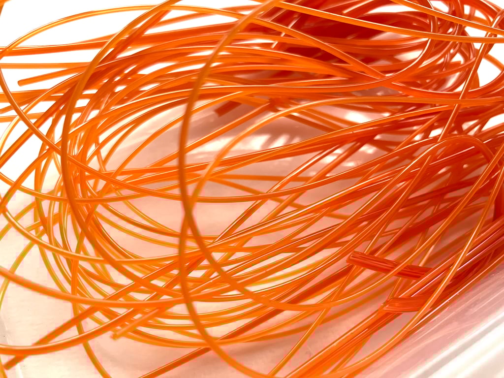 50g Orange opal Bullseye 90coe glass Vitrigraph stringers