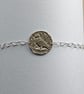 Pigeon Engraved Sterling Silver Coin Bracelet - Image 10