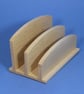 Handmade Solid Maple Wood Letter Rack - Minimalist Desk Organiser - Image 2