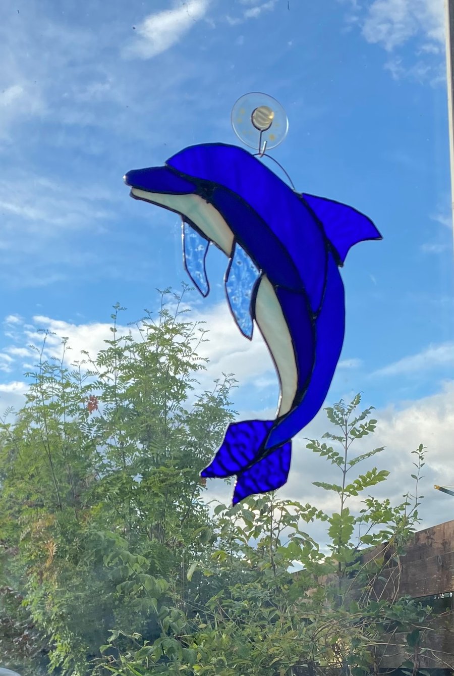 Stained Glass Dolphin