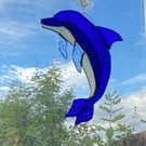 Stained Glass Dolphin