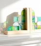 Bookends Art Deco Style Stained Glass  - Image 2