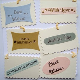 Multi - Occasion Gift Tag Set (Pack of Six)