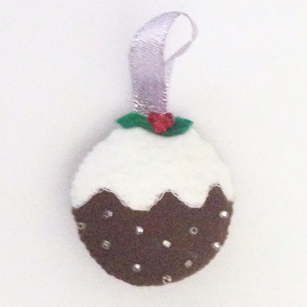 Cute Christmas Pudding Decoration - UK Free Post