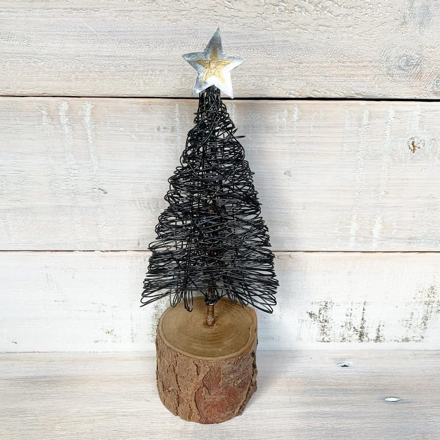 Handmade Wire Christmas Tree Decoration Gift