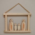 The Slice Family - Rustic Wall Art, 3D Wood Picture