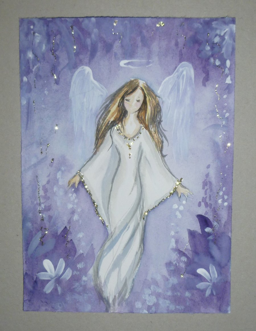original hand painted angel art painting ( ref FA 161 PN M4 )