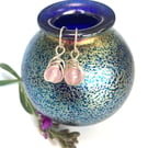 Sterling Silver Rose Quartz Earrings