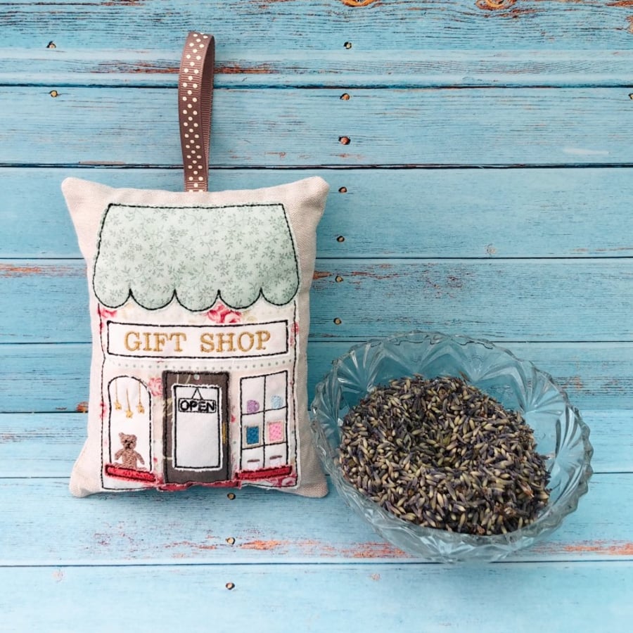 Gift Shop Linen Lavender Bag 