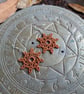 Autumn Sunburst Mandala Earrings  - Image 2