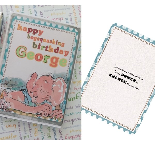 BFG personalised birthday card, any name, age or occasion . great for first day 