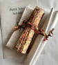 Antique Gold Batik Fabric Tote Bag Sewing Kit - Image 3