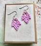 Sterling Silver & Czech Glass Earrings 