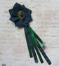 Regency Tartan Jewel Hair Clip – Scottish Tartan Ruffle & Ribbon